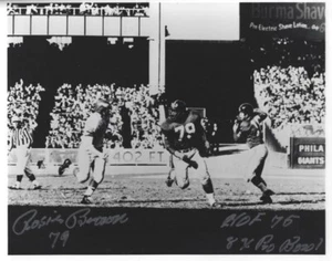 Signed 8x10 ROSIE BROWN " HOF 75" New York Giants Autographed photo - w/COA - Picture 1 of 1