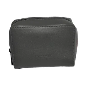 Bottega Veneta echt anthrazit grau Kosmetiktasche Kulturbeutel Clutch neu ohne Etikett - Bild 1 von 11