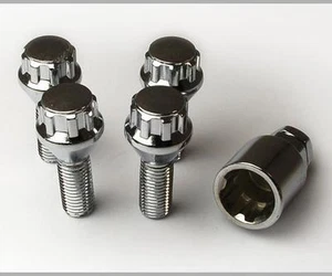 Set of 4 x Locking Wheel Bolts Lock Nuts Lugs for BMW 3 Series. Extended 40mm - Picture 1 of 1