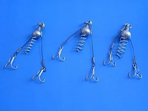 Angelmontage Spinnsystem Drillinge Schleppsystem Ködermontage Sprengring Blei - Bild 1 von 1