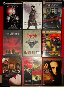 10 Vampire DVDs: The Lost Boys 1-3,Blade,Dracula,Dusk Til Dawn,Interview Vampire - Picture 1 of 17