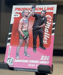 Sugar Sean O' Malley 2022 Panini Donruss UFC #8 Production Line Pink Press Proof