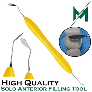 Dental Composite Filling Instruments Solo Anterior Yellow Color Silicone Handle - Picture 1 of 4