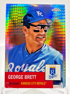 George Brett 2022 Topps Chrome Platinum Anniversary Prism Refractor #5