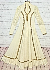 Vtg Gunne Sax Corset Renaissance Edwardian Princess Maxi Dress SZ 5 - Picture 1 of 10