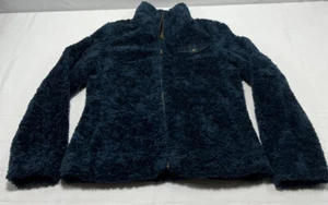 Pendleton Sherpa Teddy Full Zip Fleece Deep Pile Jacket Blue Women's Size Medium - Picture 1 of 6
