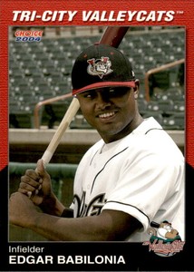 2004 Tri-City ValleyCats Choice #5 Edgar Babilonia Cartagena Colombia Card