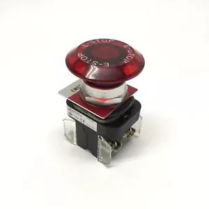 Allen Bradley 800T-FXQ10RA1 beleuchteter Notfall E-Stop Druckknopf 120 V - Bild 1 von 5