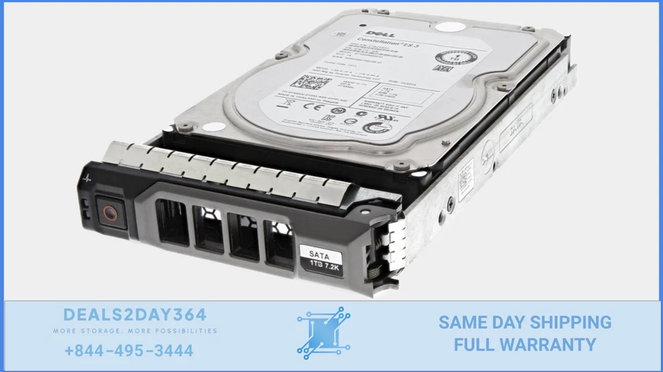 T4XNN DELL 1TB 7.2K SATA 3.5" 6Gb/s HDD Zero Hours - Image 1 of 1