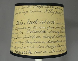 16" Indenture Script Shade - Picture 1 of 1