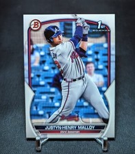 Justyn-Henry Malloy 1st Rookie Card RC 2023 Bowman Prospect BP-51 Atlanta Braves
