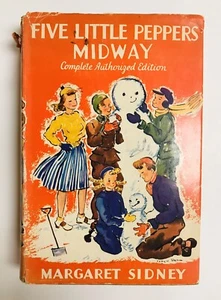 Five Little Peppers Midway By Margaret Sidney 1918 HC DJ Grosset Dunlap No. 2 - Picture 1 of 12