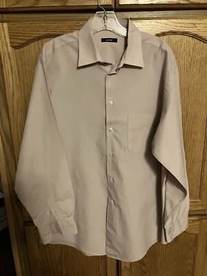 Light Mauve Dress Shirt Sz 16 34-35 L By Alfani Very Nice Condition - Image 1 of 4