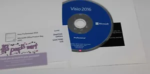 Microsoft Visio 2016 Windows Professional DVD Plus Key GEBRAUCHT Software - Bild 1 von 5