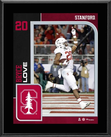 Bryce Love Stanford Cardinals 10.5" x 13" Sublimated Player Plaque Cover