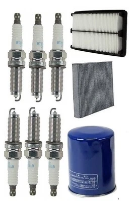 For Acura MDX 10-12 Complete Tune Up Kit Cabin & Air Oil Filter Spark Plugs NGK - Image 1 of 4