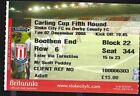 Stoke City V Derby County Carling Cup Ticket 2008