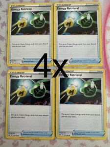 Energy Retrieval 127/159 Crown Zenith Regular x4 Cards - Pokemon TCG - Picture 1 of 1