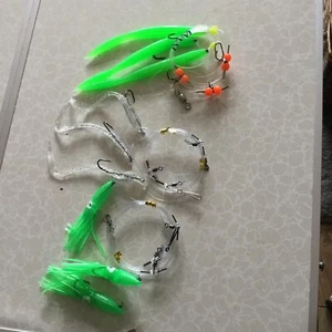Joblot 8 / 3 Mixed Sea Fishing Rigs 3/0 Hooks Cod Pollock Bass Rigs - Picture 1 of 7