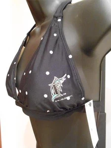 NEW Florida Miami Marlins Womens Sizes S-M-L-XL Swimsuit Bikini Top Only - Picture 1 of 5