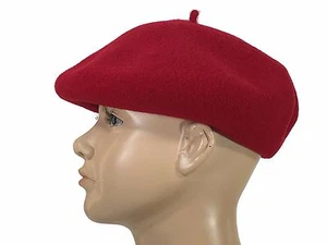 Laulhere Children Unisex 100% Wool Hat Beret Petit Basque 9 Red - France 6 1/4 - Picture 1 of 6