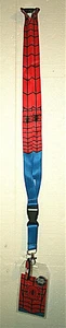 Marvel Comics Spider-Man Lanyard & Face Mask Rubber Charm Exclusive Sticker New - Picture 1 of 6