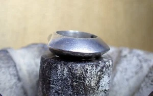 Designer Modernist Silberring Sterlingsilber gepunzt Statement Ring - Bild 1 von 13