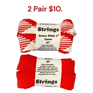 Argyle Shoe Laces 1" Wide 45 inch  Strings Shoelaces. Fast Ship. - Picture 1 of 1