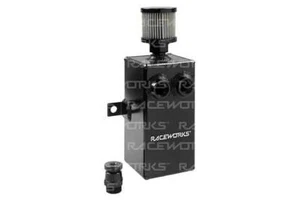 Raceworks Black Aluminium Catch Can With Drain Tap 1L  ALY-129BK - Picture 1 of 1
