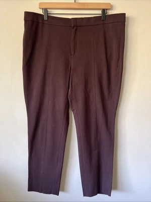 Banana Republic 女式高腰斯隆踝裤 - 16 码全新带标签茄子秋季 — 第 1/4 张图片