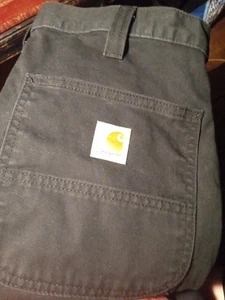 Men's Black Carhartt Pants Relaxed Fit 32*30 Style BND0324-M - Picture 1 of 7