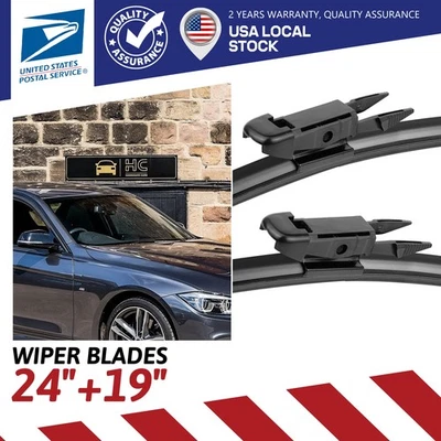 Windshield Wiper Blades For BMW 330xi 335i M3 328i xDrive OEM Quality 24"+19" - Изображение 1 из 4