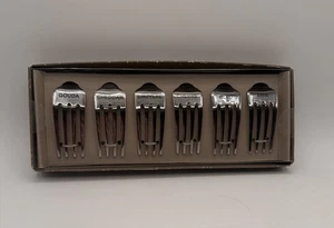 Pier 1 Importa Forchette Marcatori Formaggio Set di 6 Divertenti Hosting Catering Nuovo con scatola - Foto 1 di 6