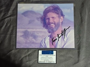 Kris Kristofferson A Star Is Born SIGNED 8X10 Photo COA Country Legend Cowboy - Picture 1 of 4