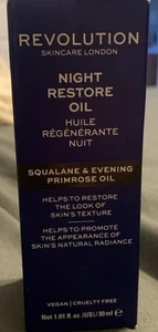 Revolution Skincare Night Restore Oil Squalane & Evening Primrose 1.01 fl. oz. - Picture 1 of 7