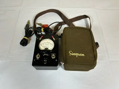 SIMPSON Teledata 8455 Line Loop Ohm Tester/Meter Test Leads & Case USA EUC - Image 1 of 4