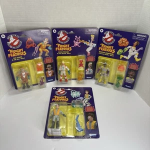 The Real Ghostbusters Fright Features Figure Complete Set Peter Ray Egon Winston - Picture 1 of 24