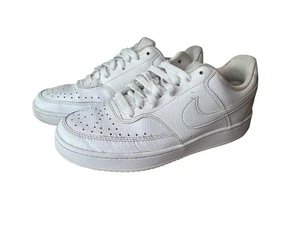 Herren Nike Court Vision Größe 8 niedrig dreifach weiß 2019-CD5463-100 EUC - Bild 1 von 8