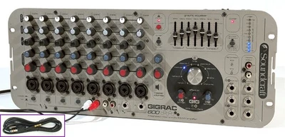 🔥【PRO SERVICED】Soundcraft GigRac 600 Pro Mixer/600W Amp w FX/EQ! XLR💥GUARANTY - Image 1 of 4