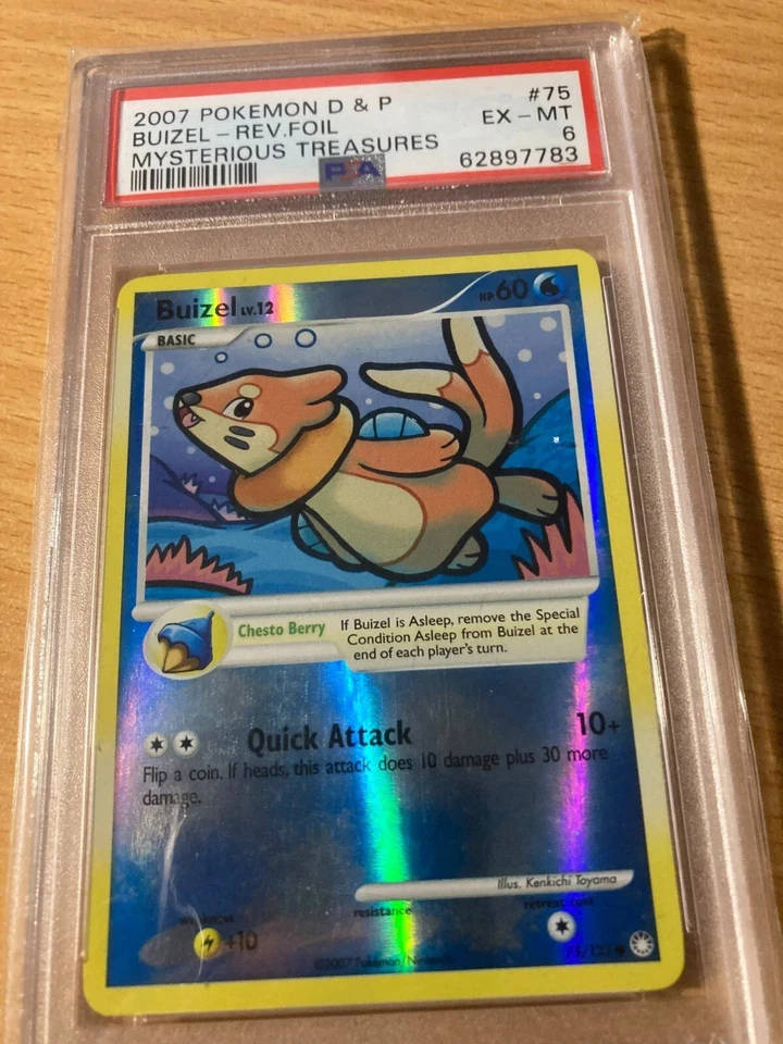 PSA6 Buizel reverse mysterious treasures 2007 DP Pokemon - Image 1 of 2