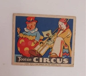R152 TOOTSIE CIRCUS CLOWNS 1933 NON SPORT GUM CARD VG COND NICE - Picture 1 of 2