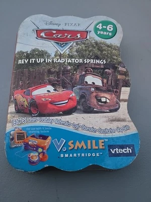 New Disney Pixar Cars VTech V.Smile Smartridge Rev It Up Learning Fun Cartridge  - Image 1 of 3
