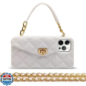 Omio Kompatibel mit iPhone 17 Pro Wallet Case mit Kartenfach Luxus Kette  - Bild 1 von 5