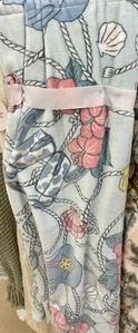 Blue Seashells & Cowboy Boots Ultra Soft Throw Blanket 50"X 60"NWT - Picture 1 of 4