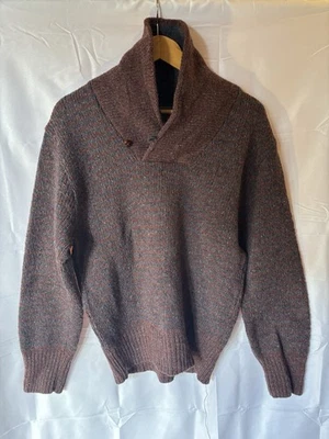 VINTAGE MENS Size M PENDLETON 100% VIRGIN WOOL SWEATER  BUTTON TOP PULLOVER - Image 1 of 3