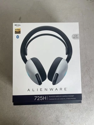 Alienware AW725H Dual Mode Wireless Gaming Headset Lunar Light NWB - Image 1 of 4