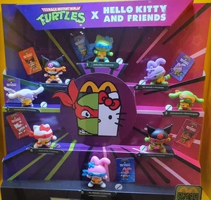 Mcdonalds Teenage Mutant Ninja Turtles x Hello Kitty & Friends Full Set - Picture 1 of 1