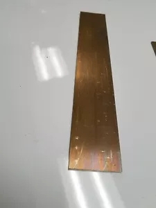 1/8" x 2" C360 BRASS FLAT BAR 24" long Solid .125" Plate Mill Stock H02 - Picture 1 of 1