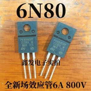 10 pieces P6NB80FP 6N80 MOS FET 6A 800V TO-220 - Picture 1 of 4