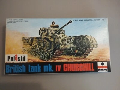 British Tank mk. IV  CHURCHILL maquette a monter scala 1/72 art.8043 ESCI nuovo - Immagine 1 di 4